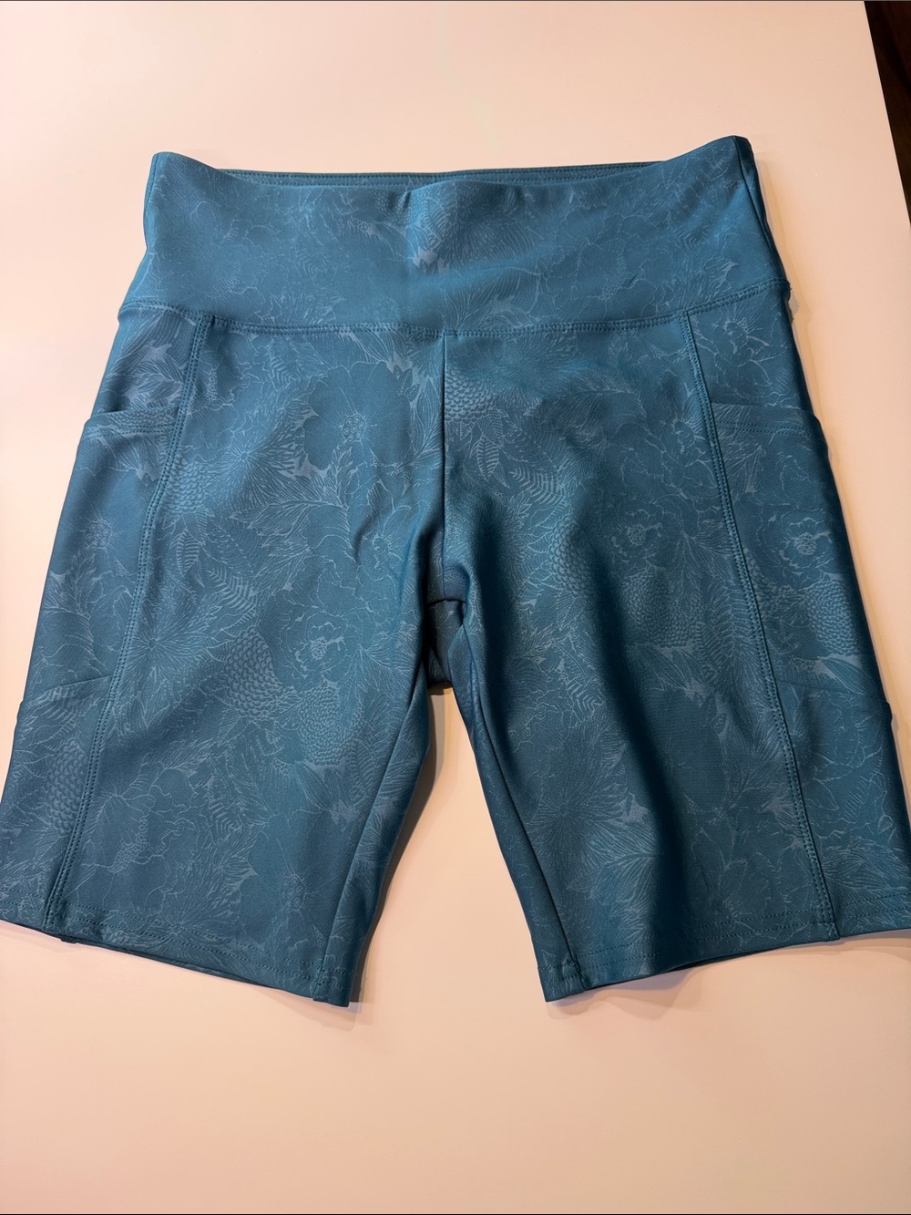 Balance Collection Teal High-Rise Bike Shorts